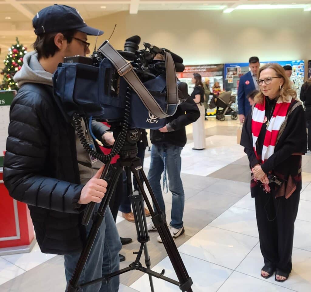 Nebraska First Lady Suzanne Pillen is interviewed by KETV