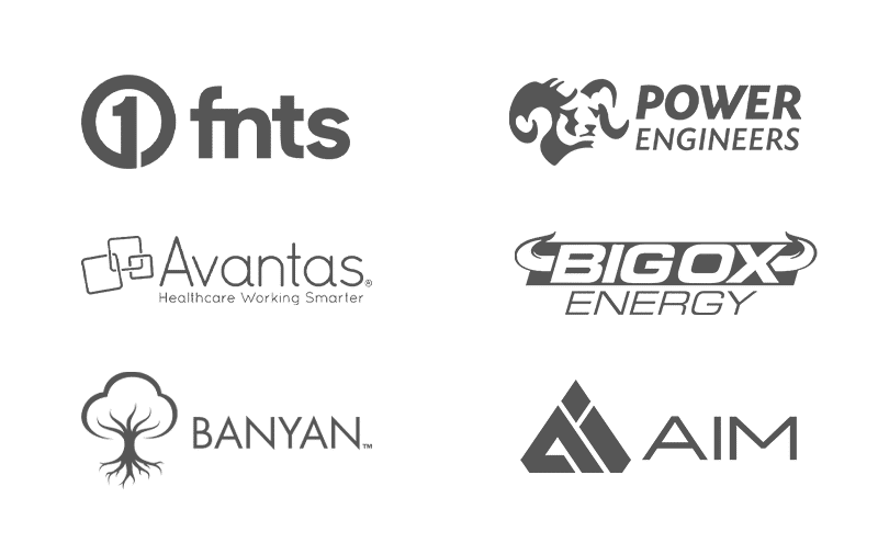 Technology industry client logos